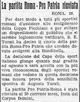 In realt� poi la partita non venne rinviata